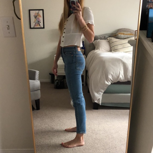 Levi’s Wedgie Skinny Distressed Blue Jeans 💙 - Picture 6 of 15